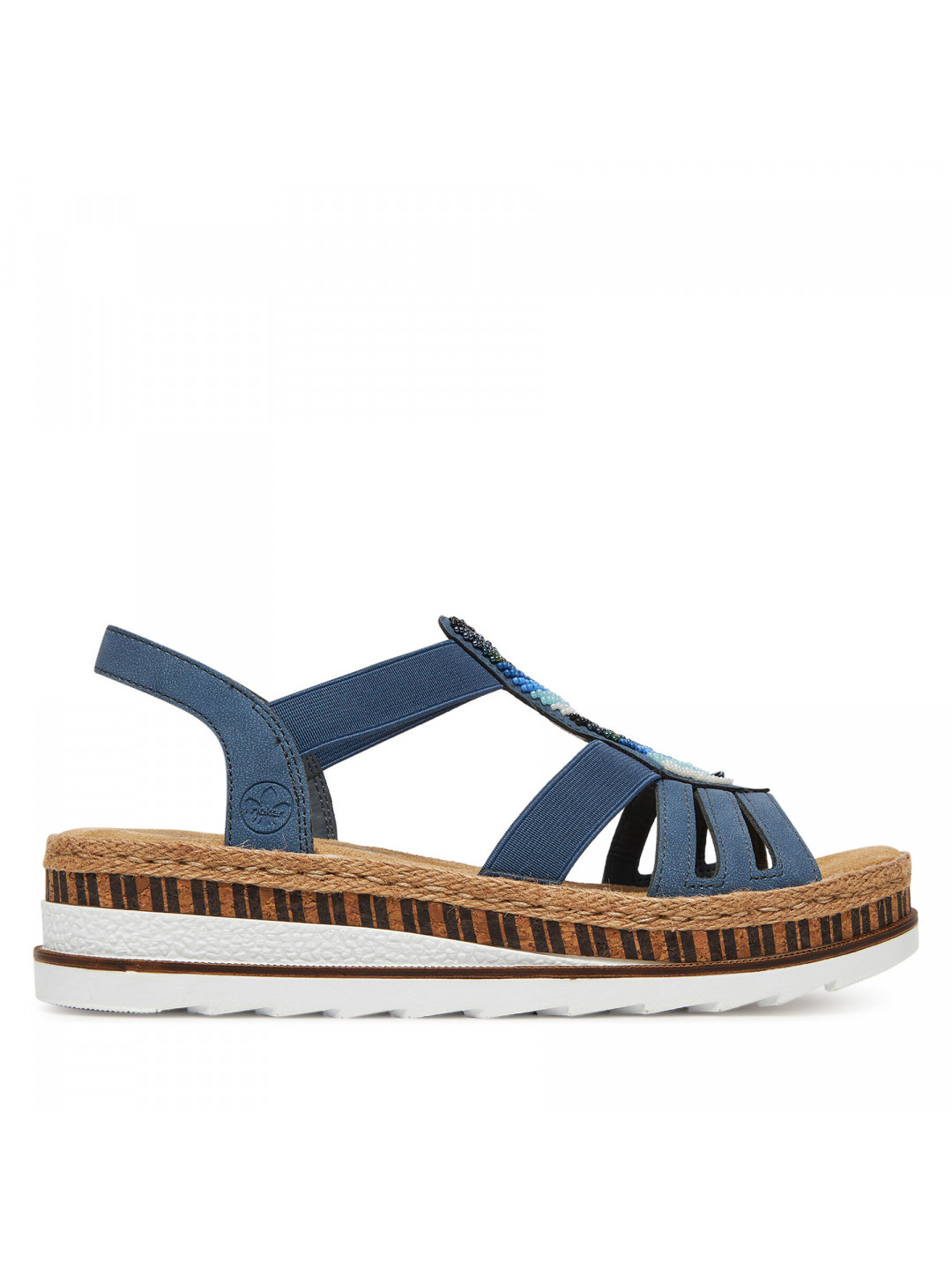 Sandály Rieker V7909-12 Tmavomodrá